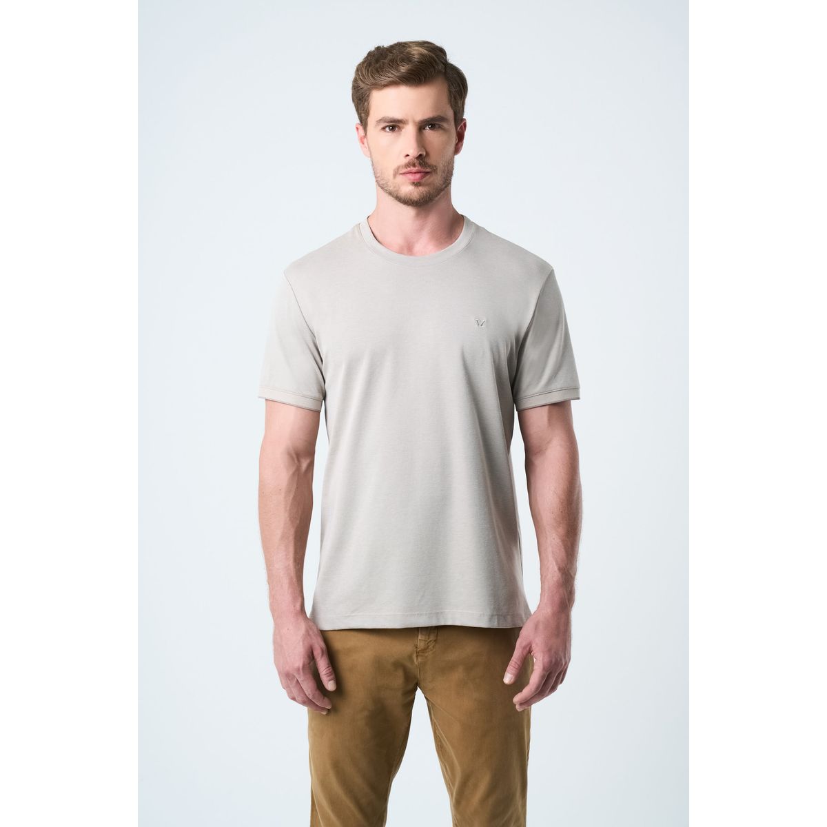 VELEZ - Vélez Polera Micropima Hombre Semi Ajustada Café Claro