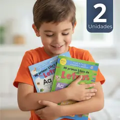 UTILISIMO - Pack 2 Libros De Aprendizaje de Letras Educativo Diseños Surtidos