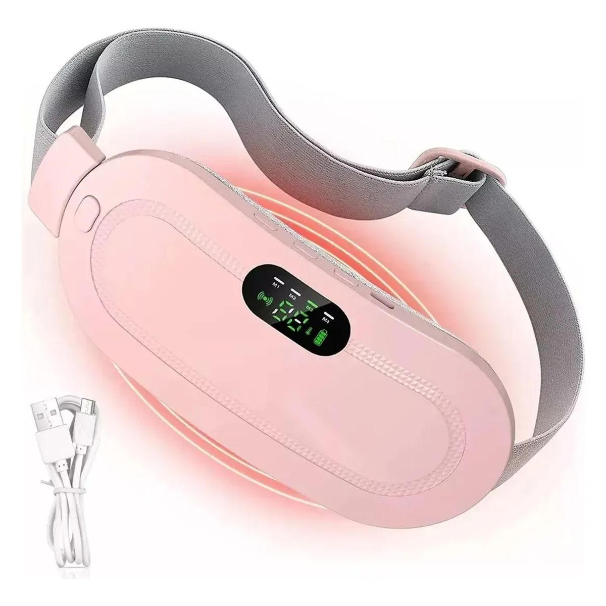 GENERICO - cinturon Electrico Bolsa Termica Para Colicos Menstruales 45-60 °CAlmohadilla Térmica Menstrual FIGOIMPORT