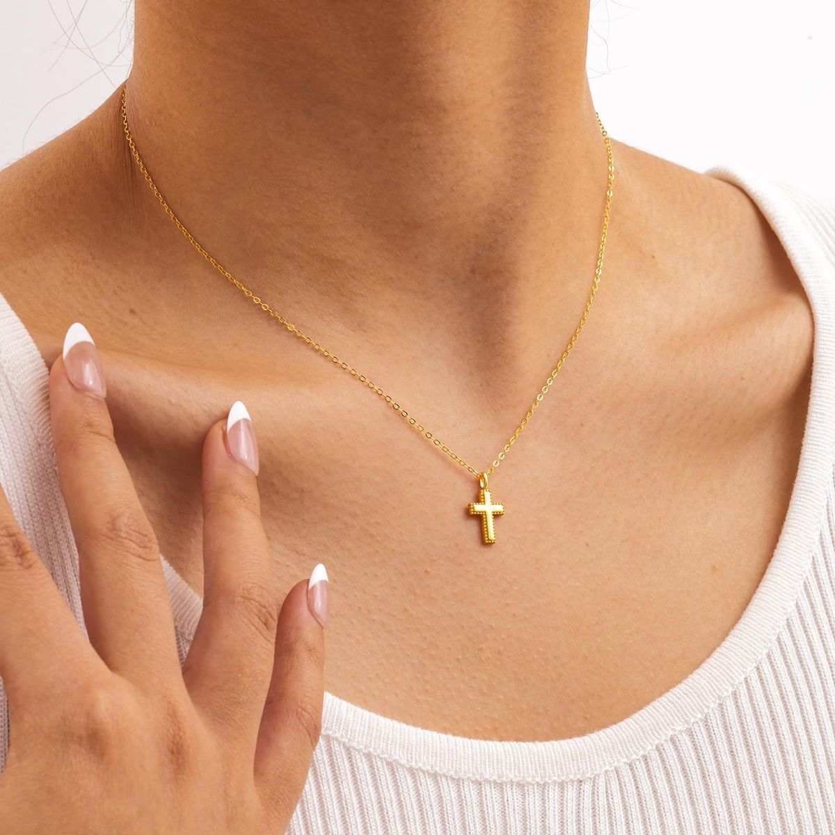 LUX JOYAS - Collar Plata 925 Cruz Dis