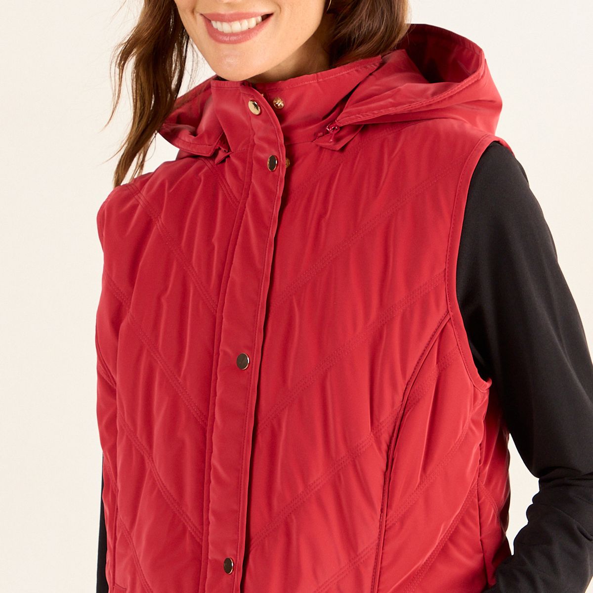 MA GRIFFE - Parka Con Gorro Mujer Rojo Magriffe