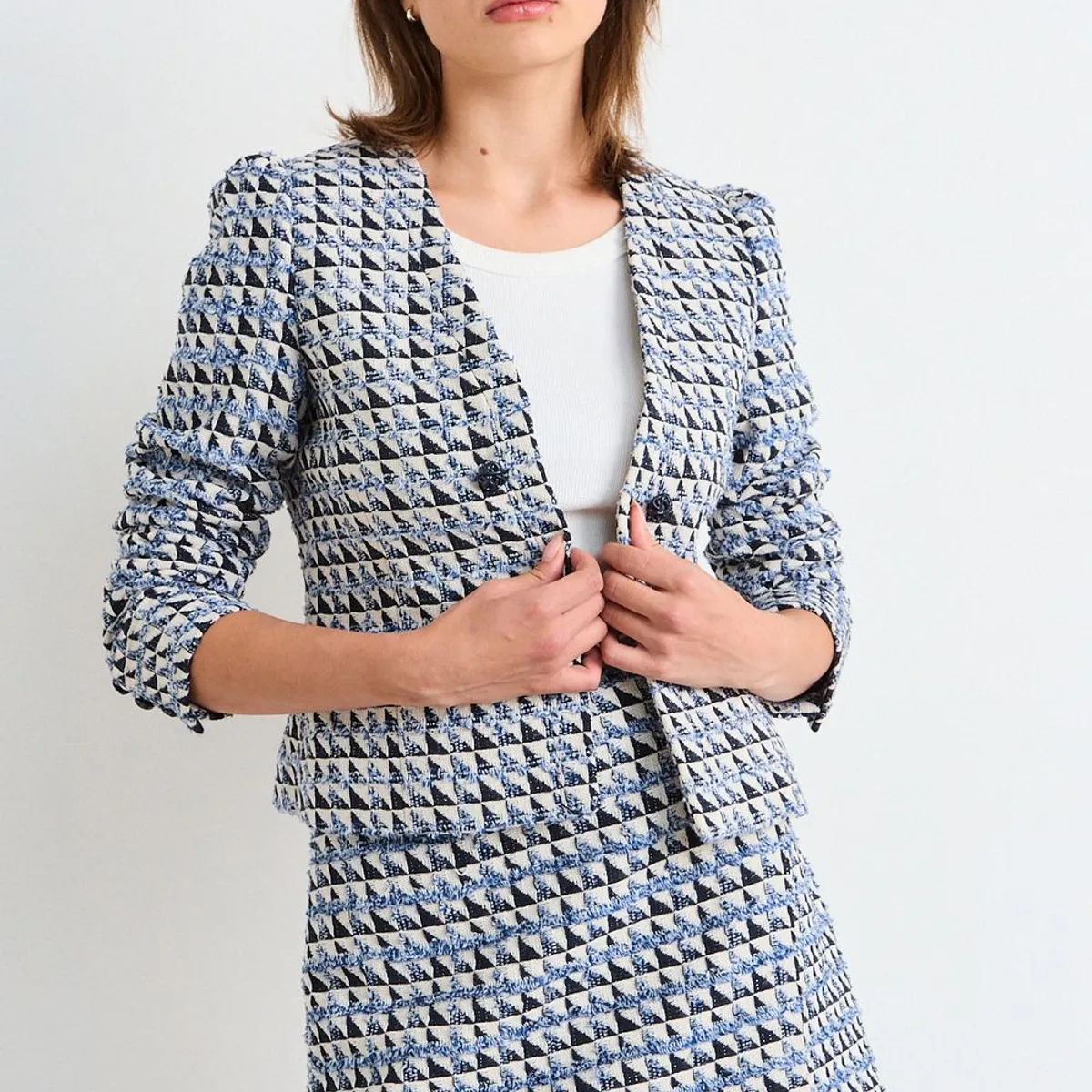 IO - Blazer Fantasia Mujer Azul Io