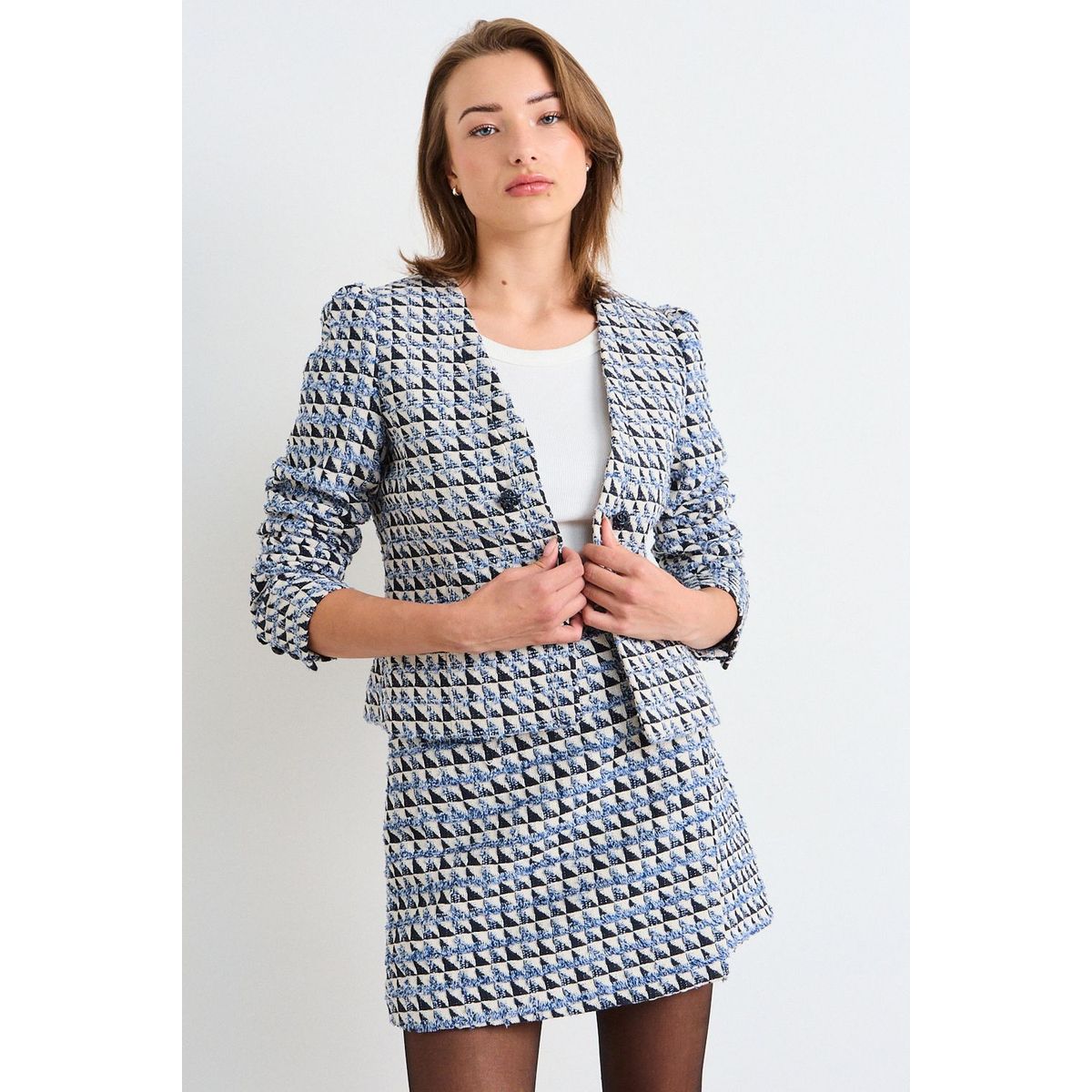 IO - Blazer Fantasia Mujer Azul Io