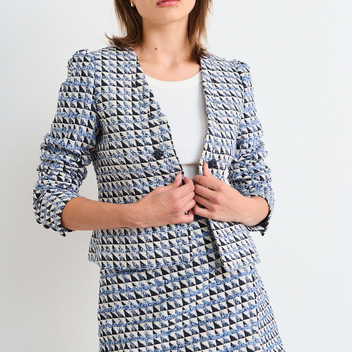 IO - Blazer Fantasia Mujer Azul Io