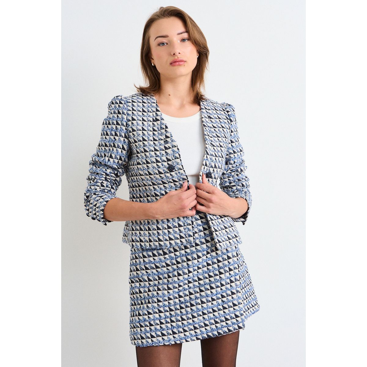 IO - Blazer Fantasia Mujer Azul Io