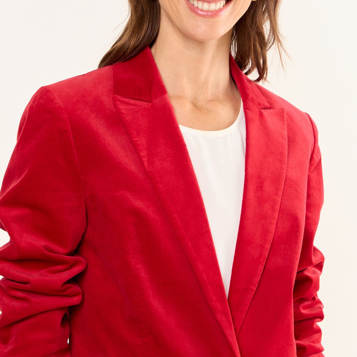 MA GRIFFE - Blazer Pana Mujer Rojo Magriffe