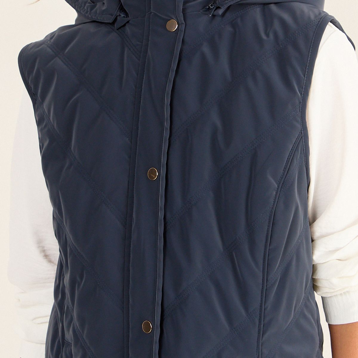 MA GRIFFE - Parka Con Gorro Mujer Azul Magriffe