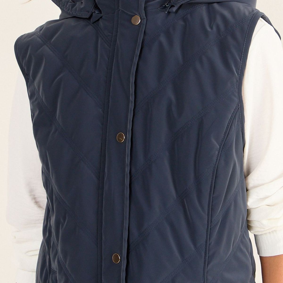 MA GRIFFE - Parka Con Gorro Mujer Azul Magriffe