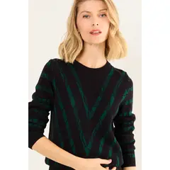 MA GRIFFE - Tejido De Fantasia Mujer Negro Magriffe