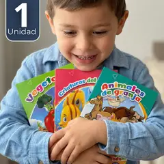 UTILISIMO - Libro Para Colorear Pintar Educativo Con Stickers Diseños Surtidos