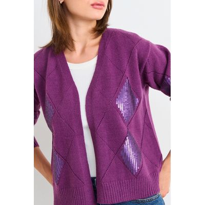 Imagen 2 del producto Chaleco Liso Mujer Morado