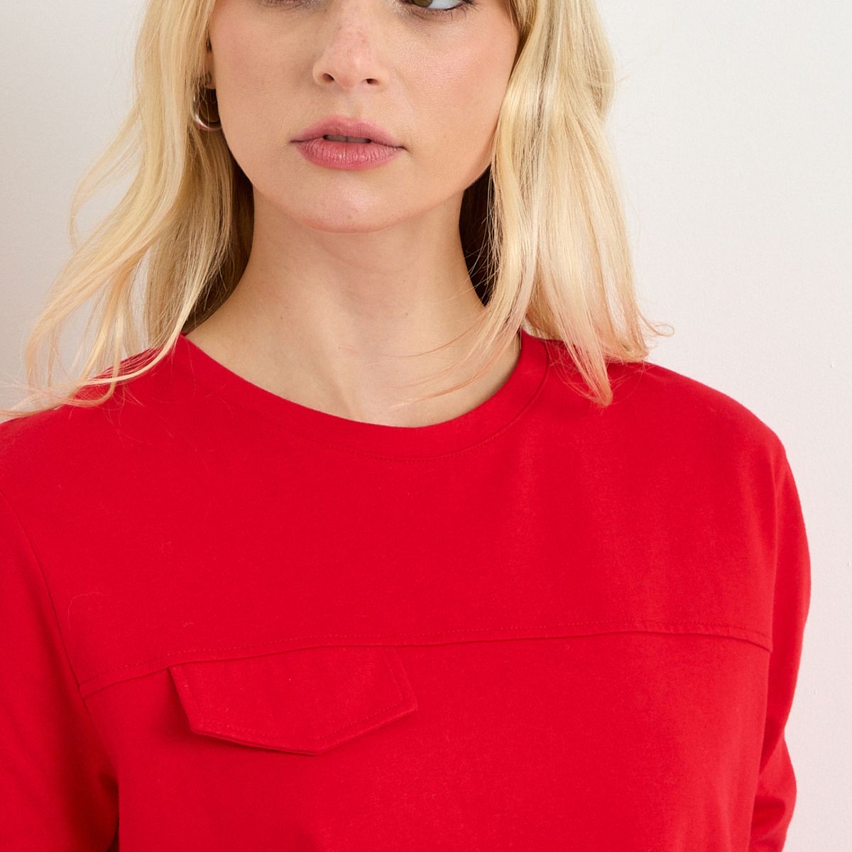 ASH - Polera Manga Larga Mujer Rojo Ash