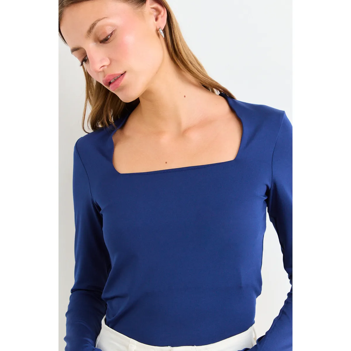 IO - Polera Lisa Mujer Azul Io
