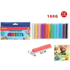 GENERICO - Plasticina 180G 12pcs