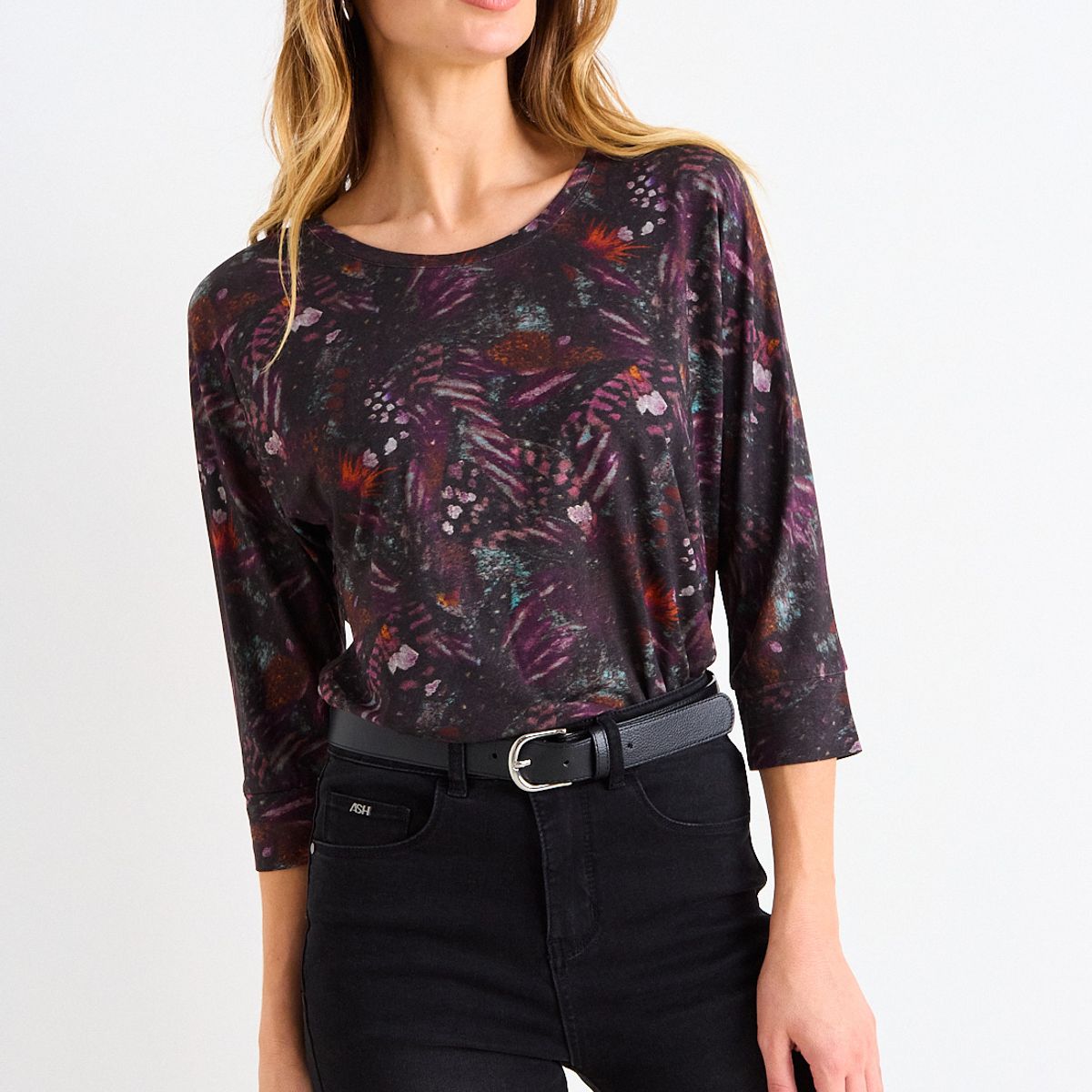 ASH - Polera Fantasía Mujer Negro Ash