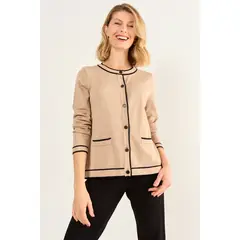 MA GRIFFE - Tejido Chanel Bicolor Mujer Beige Magriffe