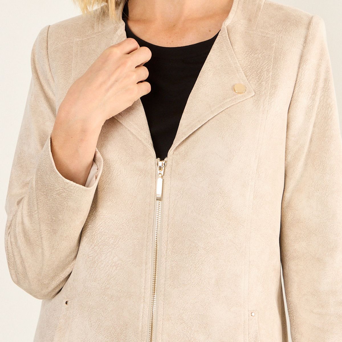 MA GRIFFE - Trench Coating Mujer Beige Magriffe