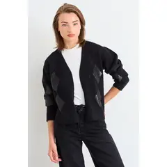 IO - Chaleco Liso Mujer Negro