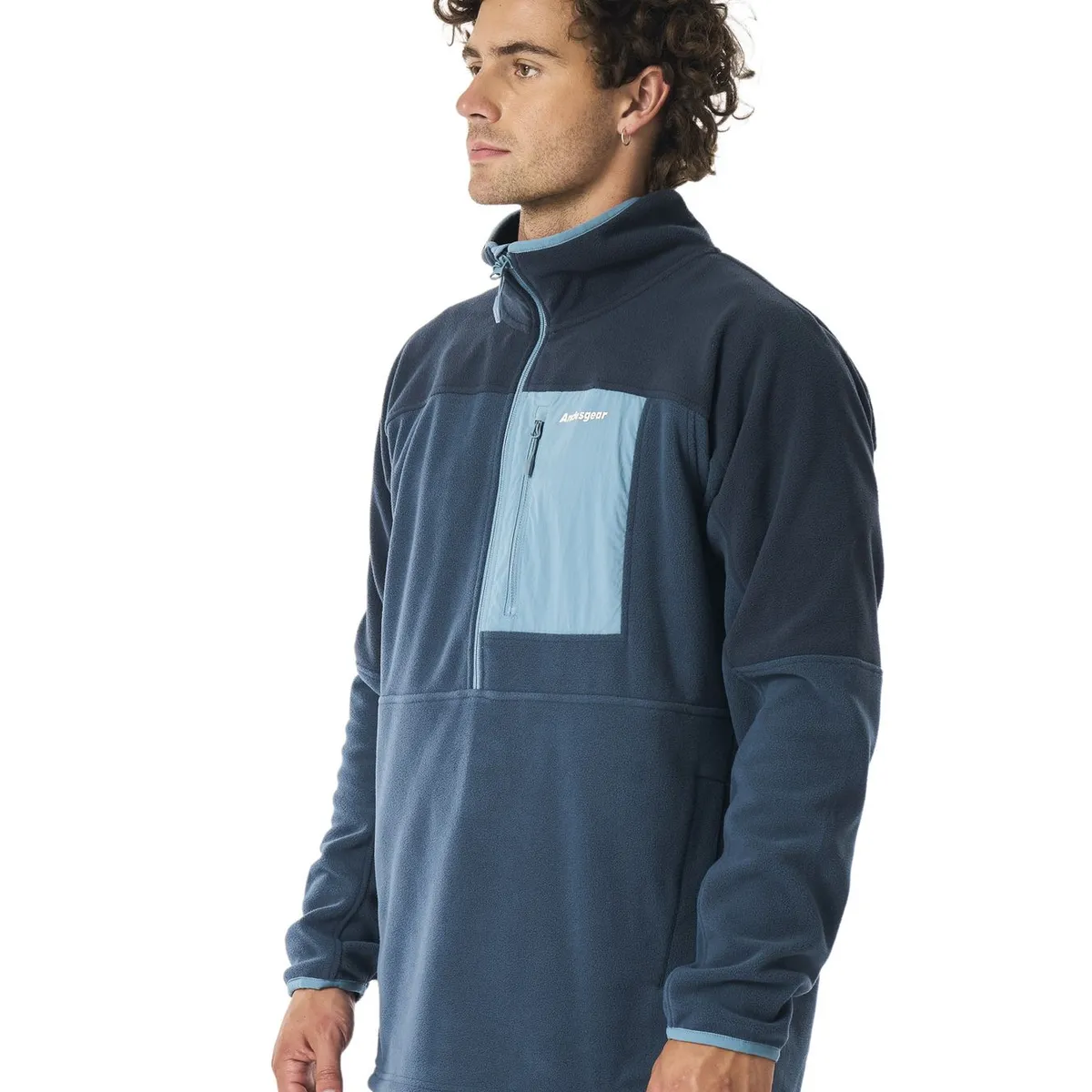 ANDESGEAR - Polar Hombre Andesgear New Maihue 1/2 Azul