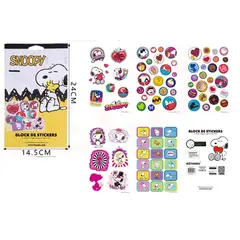 GENERICO - Block de Stickers Snoopy 2 14x24cm