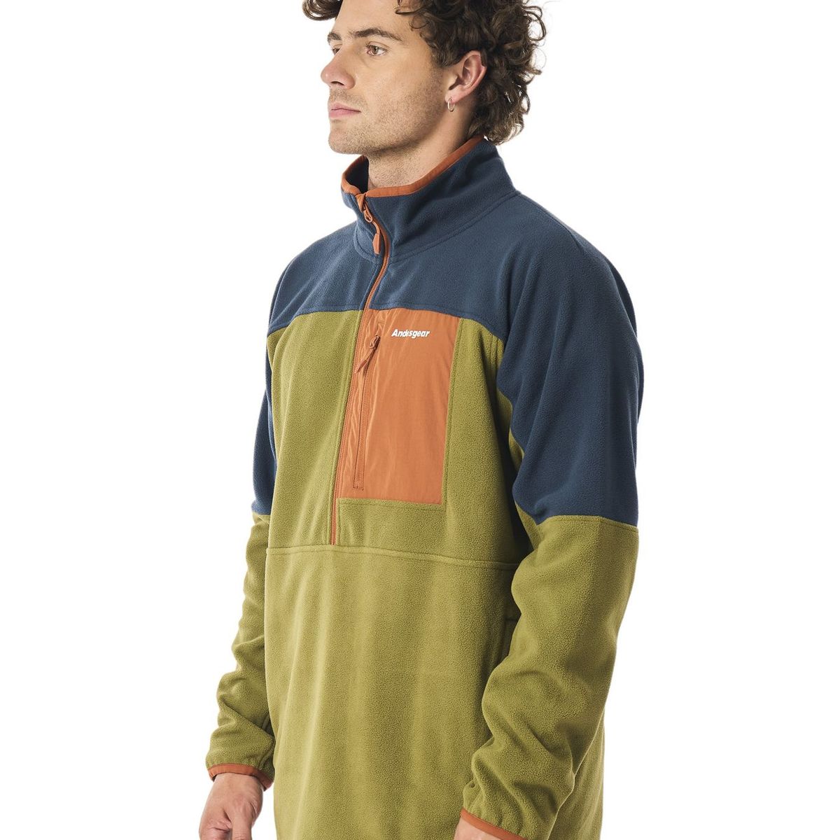 ANDESGEAR - Polar Hombre Andesgear New Maihue 1/2 Verde
