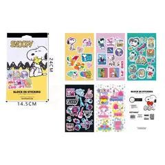 GENERICO - Block de Stickers Snoopy 3 14x24cm