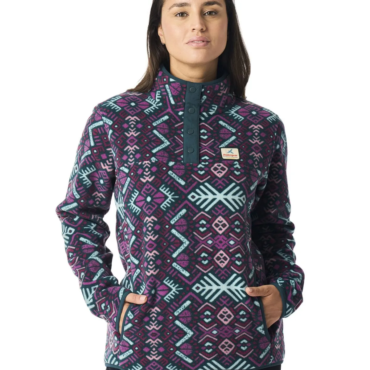 ANDESGEAR - Polar Mujer Andesgear Panguipulli Morado