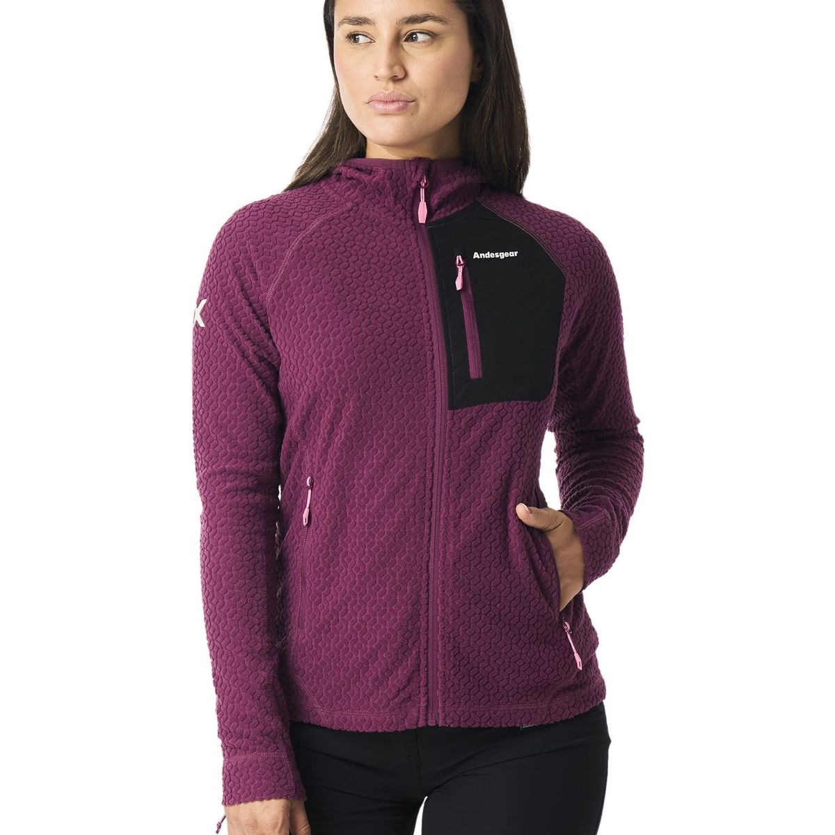 ANDESGEAR - Polar Mujer Queulat Xpedition Rojo Andesgear