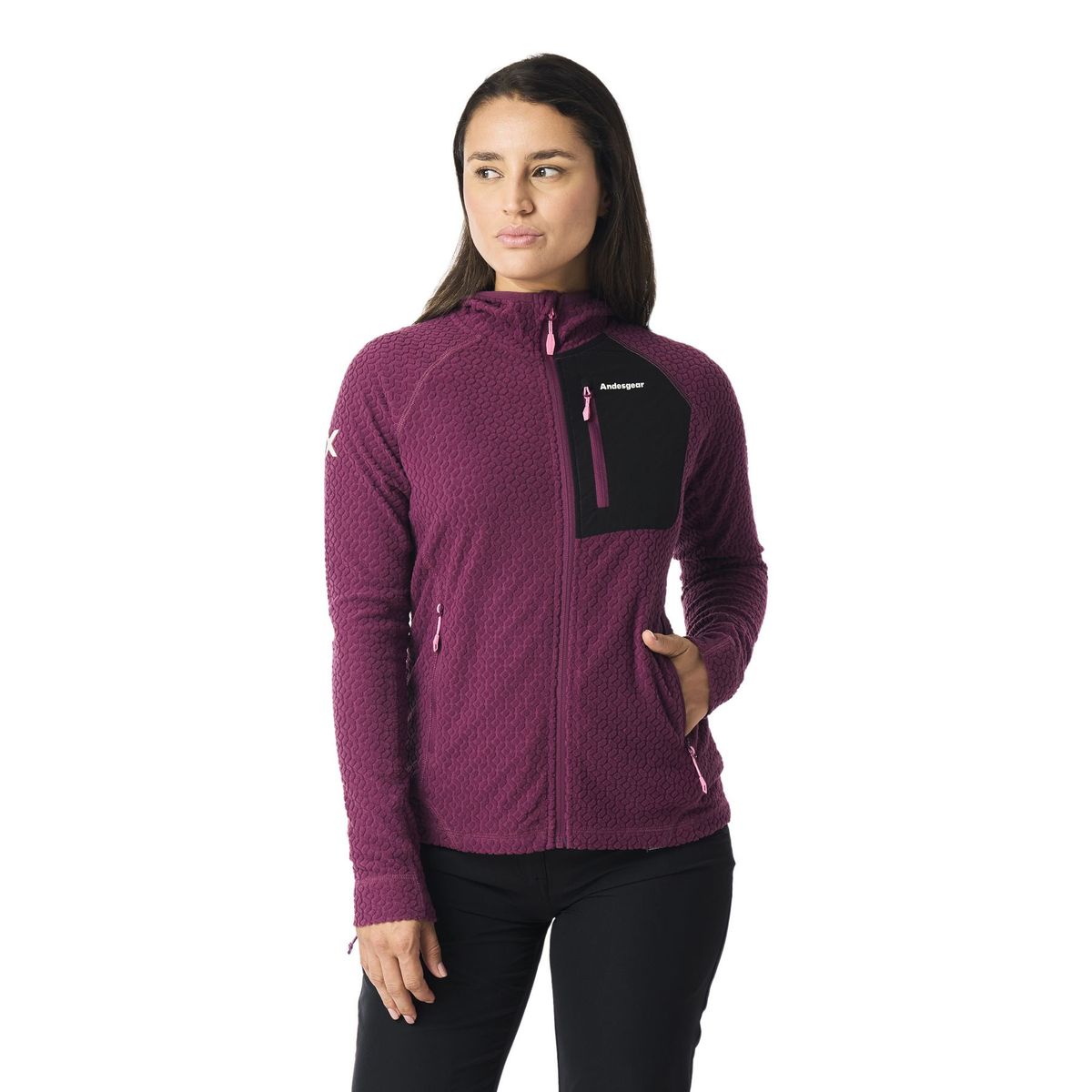 ANDESGEAR - Polar Mujer Queulat Xpedition Rojo Andesgear