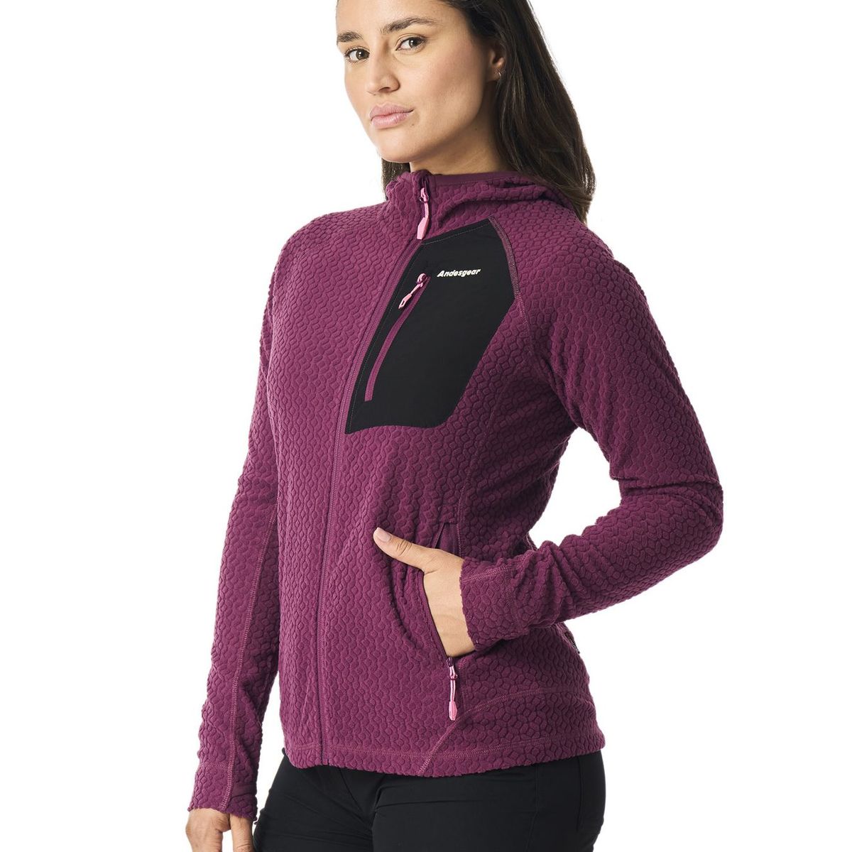 ANDESGEAR - Polar Mujer Queulat Xpedition Rojo Andesgear