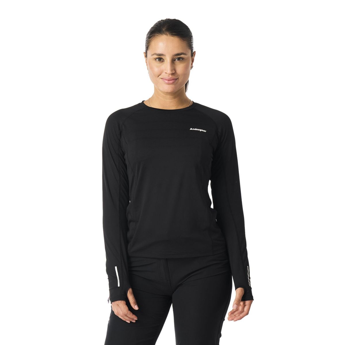 ANDESGEAR - Polera Mujer Andesgear Vizcachas Negro