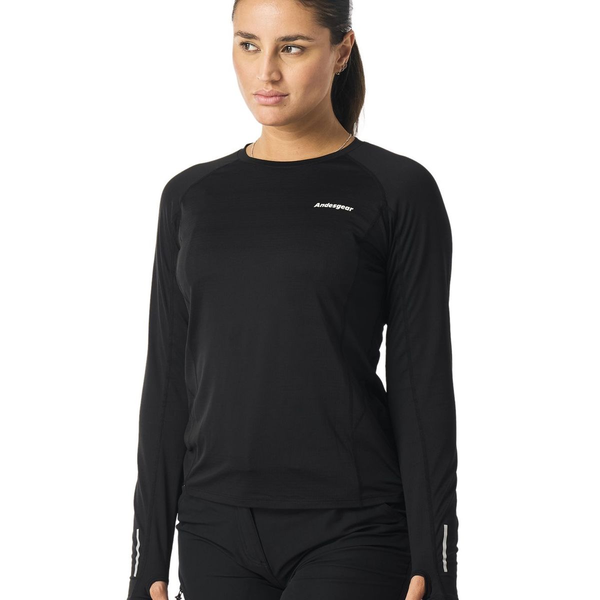 ANDESGEAR - Polera Mujer Andesgear Vizcachas Negro