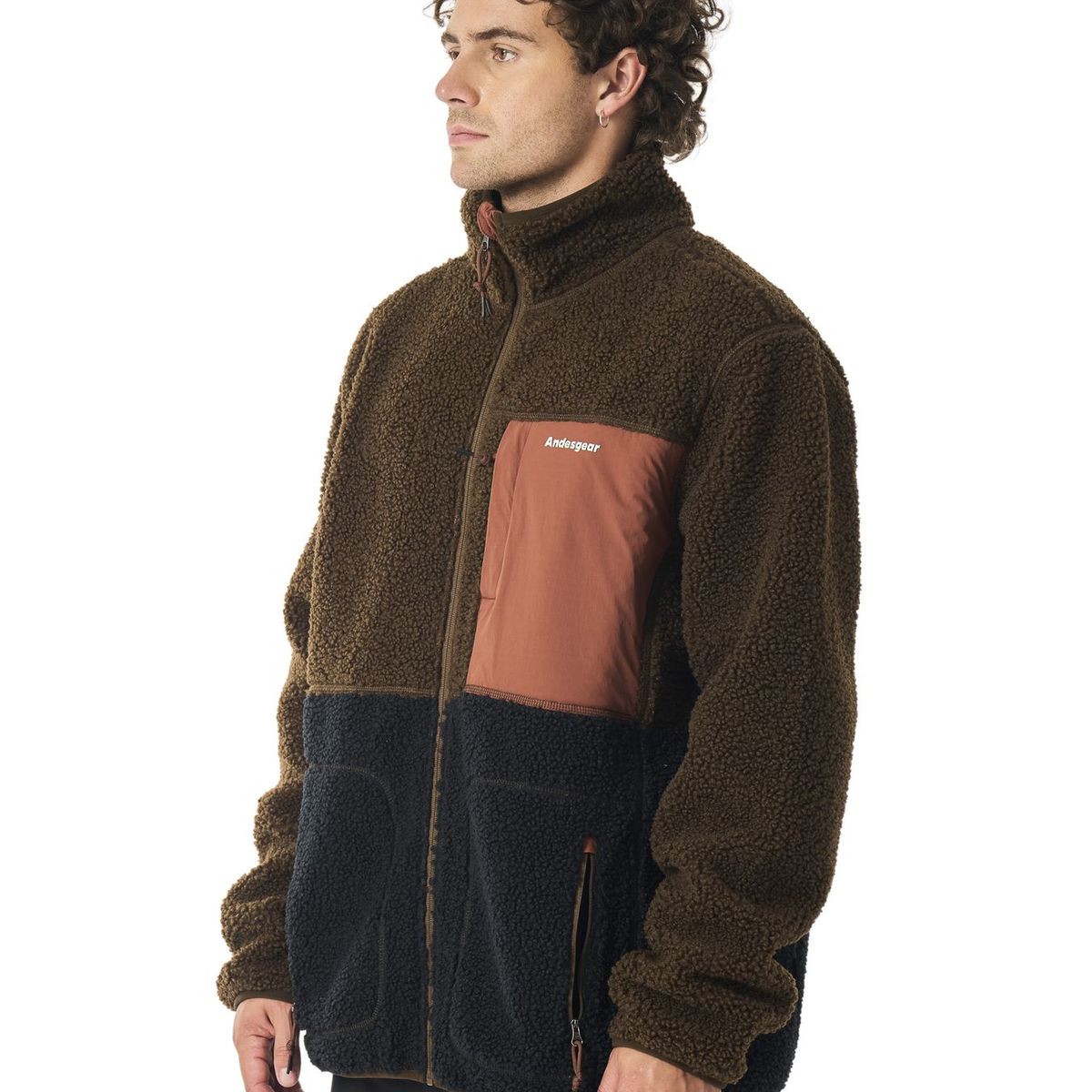 ANDESGEAR - Polar Hombre Llanquihue Marrón Andesgear
