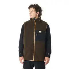 ANDESGEAR - Polar Hombre Nahuelbuta Vest Marrón