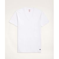 Camiseta Hombre Supima V-Neck Undershirt-3 Pack Blanco