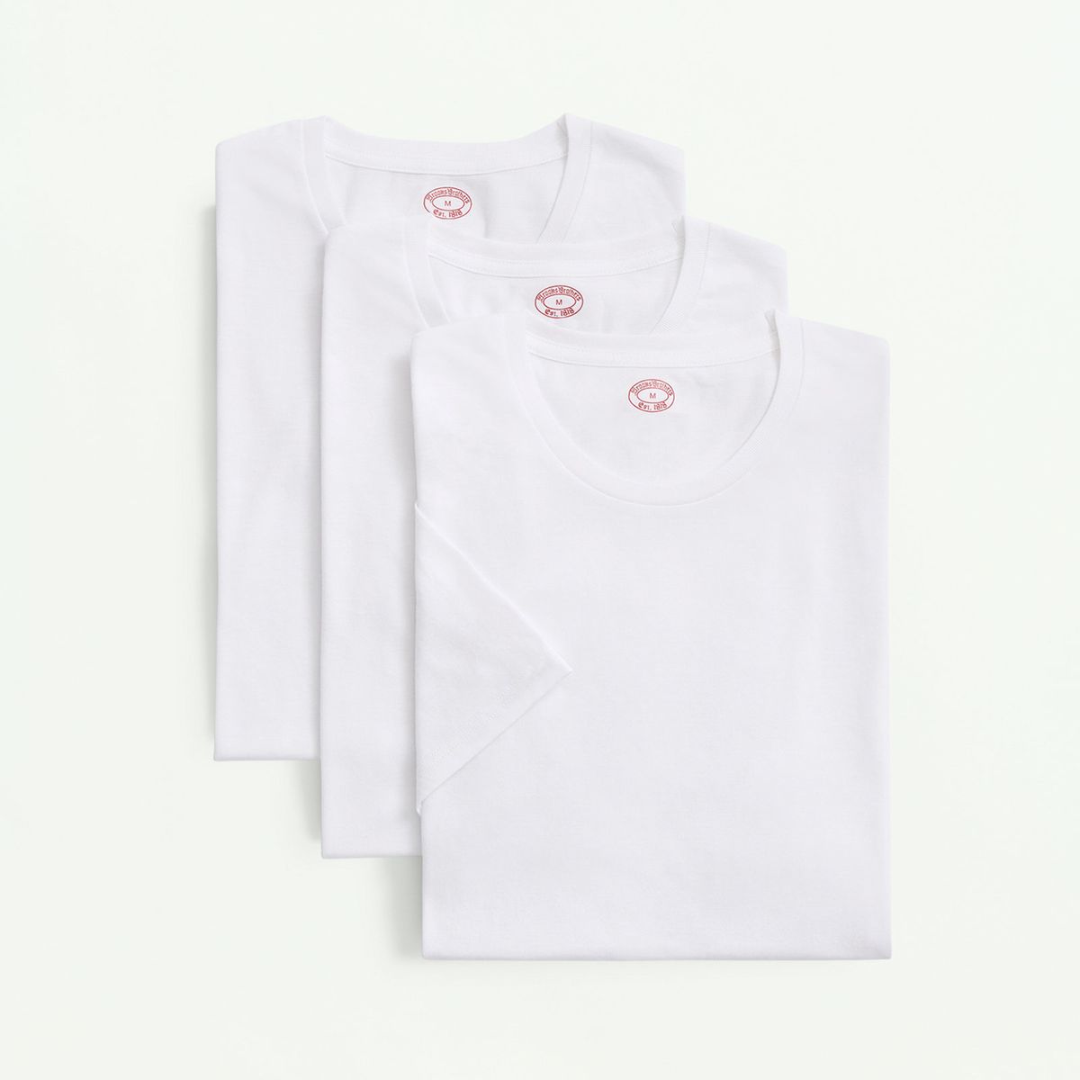 BROOKS BROTHERS - Camiseta Hombre Supima Cotton 3 Pack Blanco Brooks Brothers