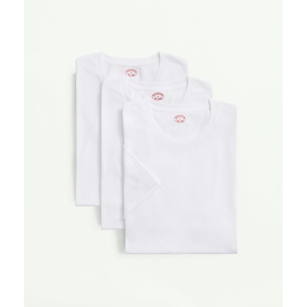 BROOKS BROTHERS - Camiseta Hombre Supima Cotton 3 Pack Blanco Brooks Brothers