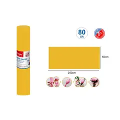 GENERICO - Papel Crepé Mostaza 250x50cm 80G