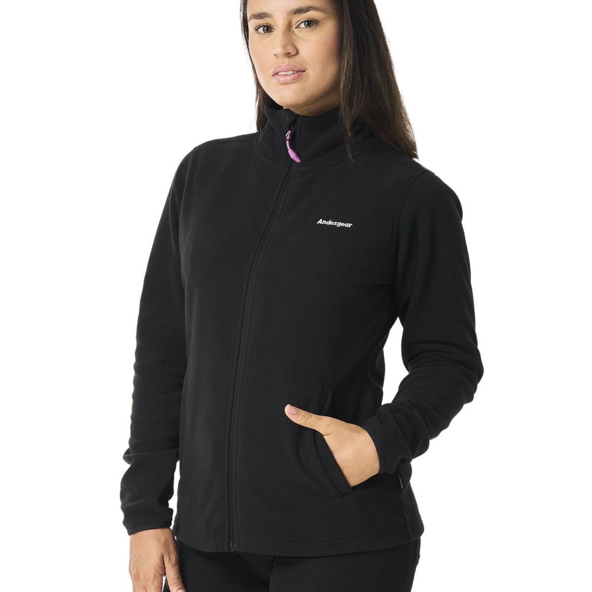 ANDESGEAR - Polar Mujer Andesgear Maihue V2 Negro I26