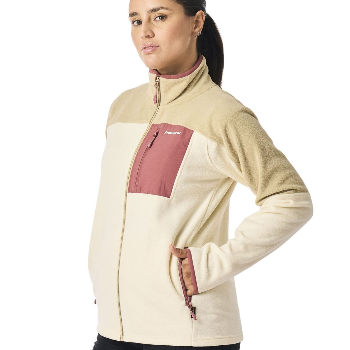 ANDESGEAR - Polar Mujer Andesgear New Maihue Fullzip Marrón