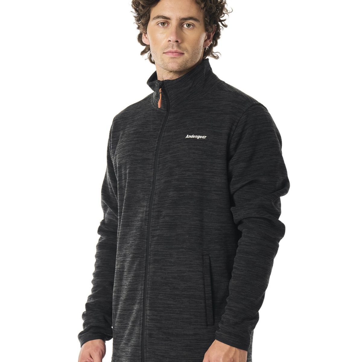 ANDESGEAR - Polar Hombre Andesgear Maihue Fullzip Negro