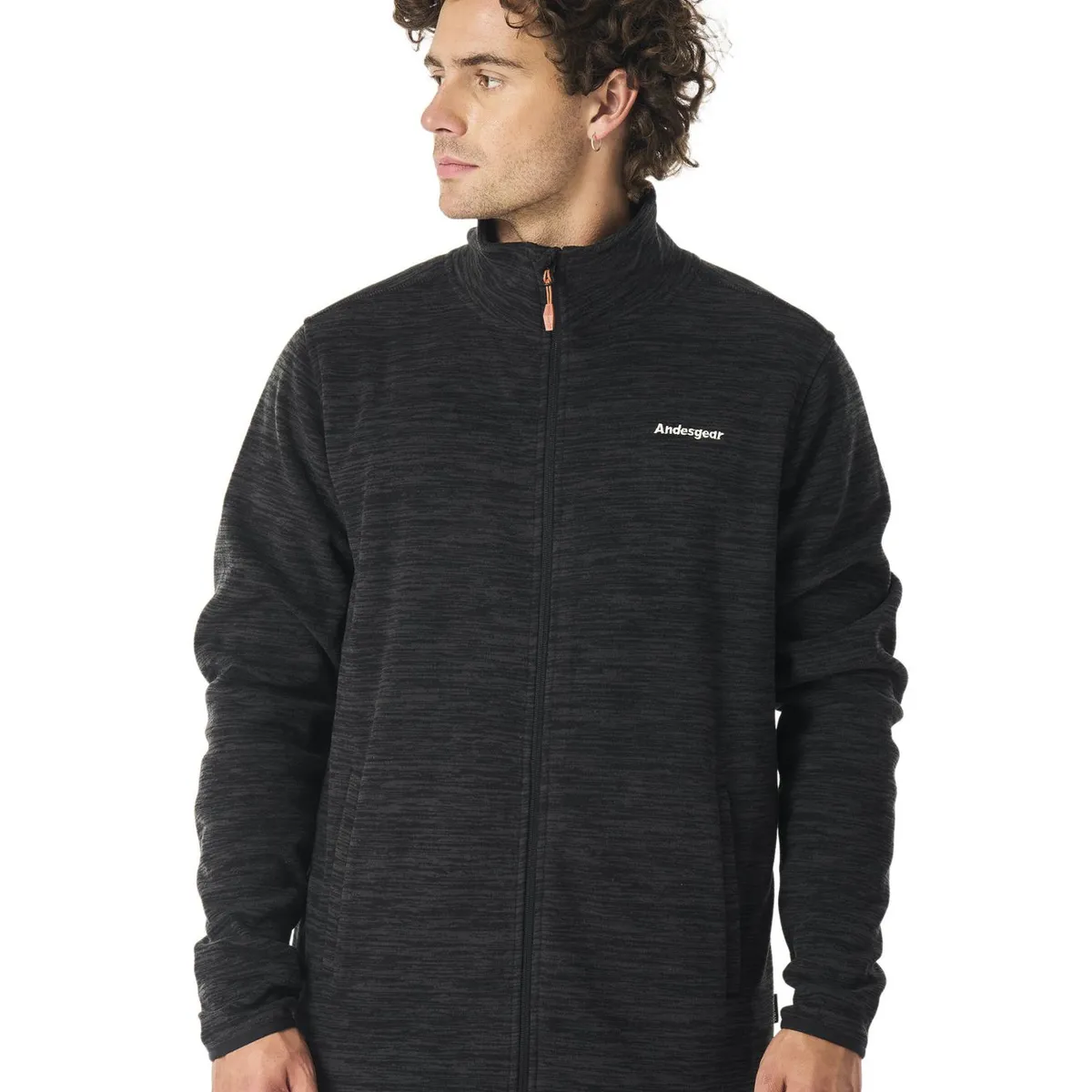 ANDESGEAR - Polar Hombre Andesgear Maihue Fullzip Negro