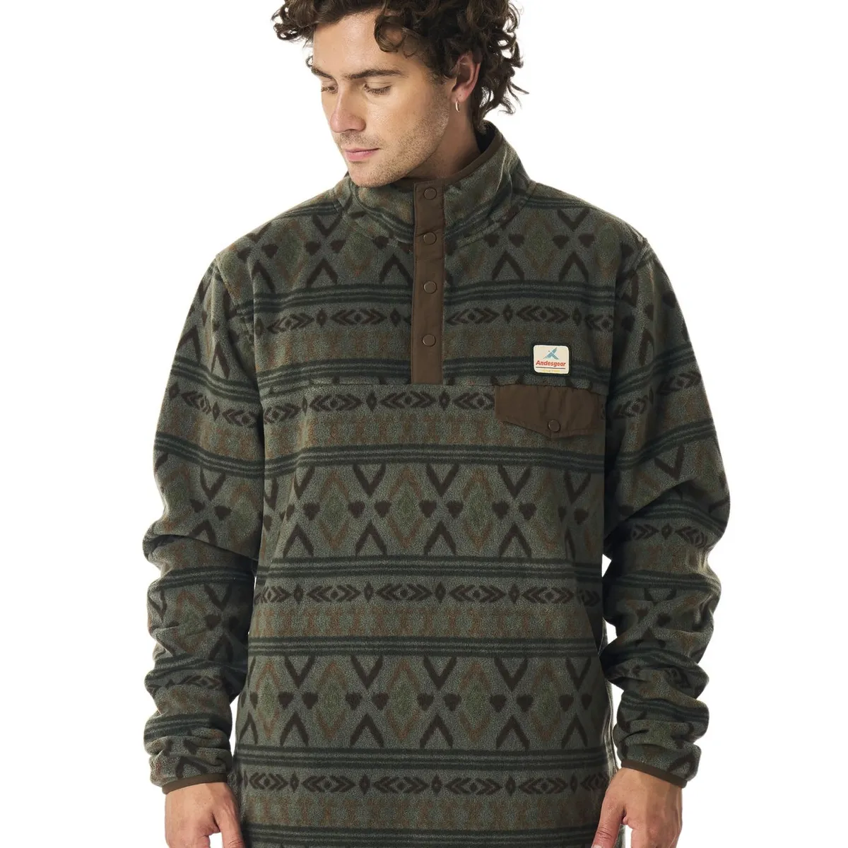 ANDESGEAR - Polar Hombre Andesgear Panguipulli Marrón