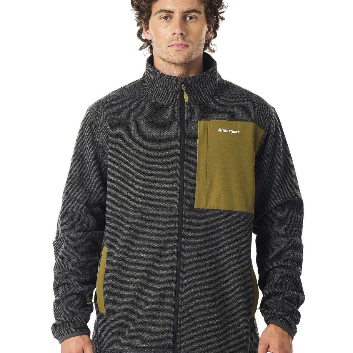 ANDESGEAR - Polar Hombre Ranco Negro Andesgear