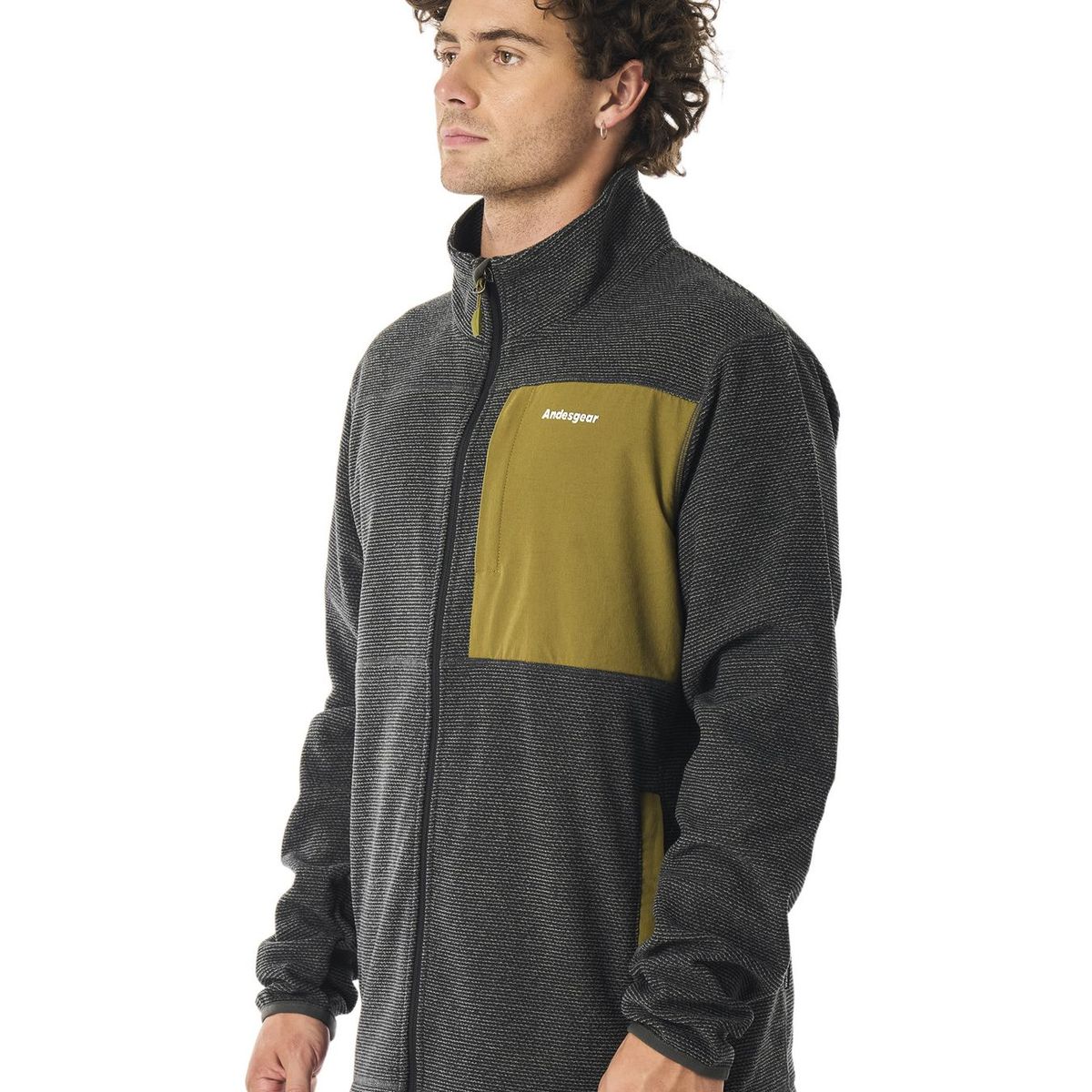ANDESGEAR - Polar Hombre Ranco Negro Andesgear