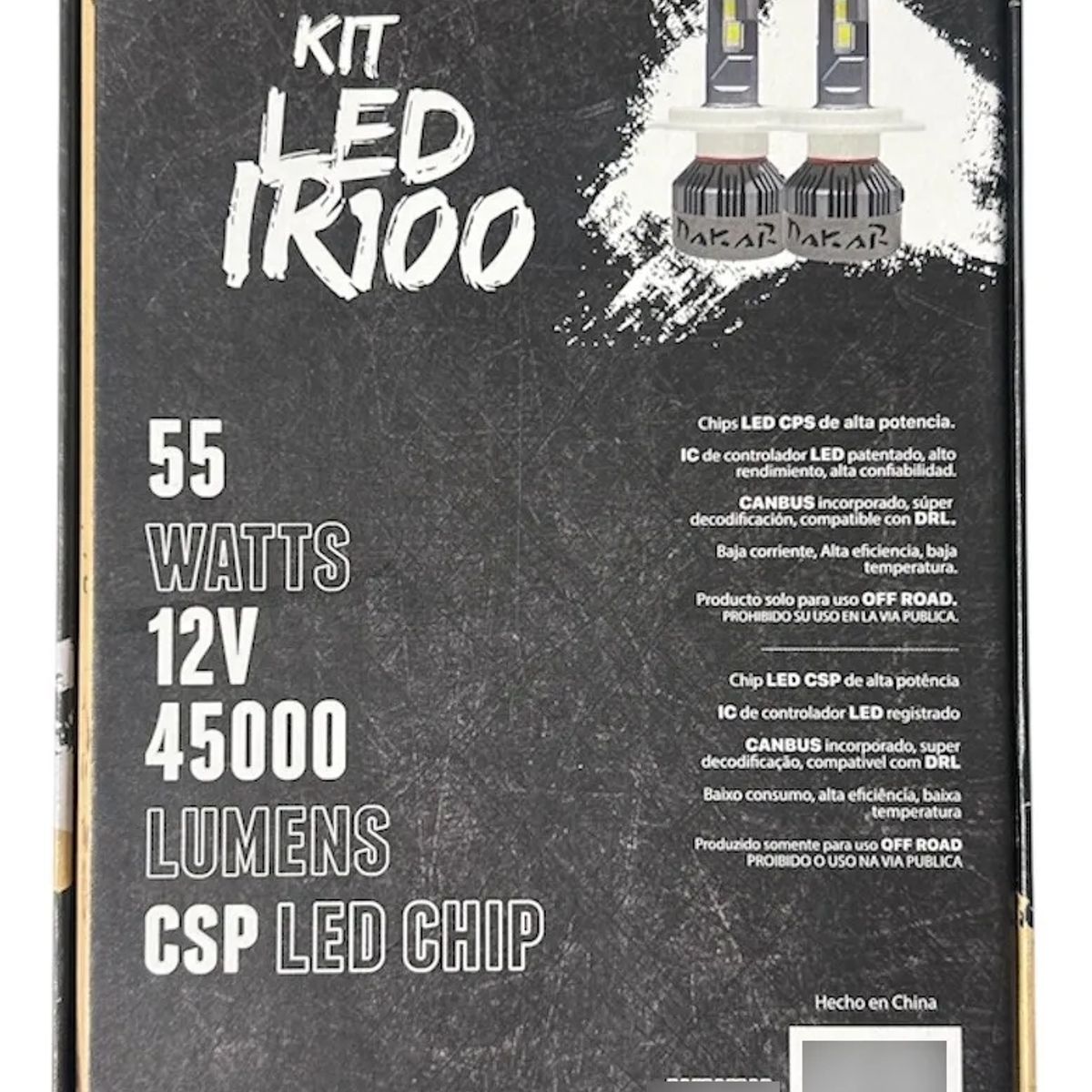 KOBO - Dakar ampolletas Led auto H4 IR100 45.000 lm