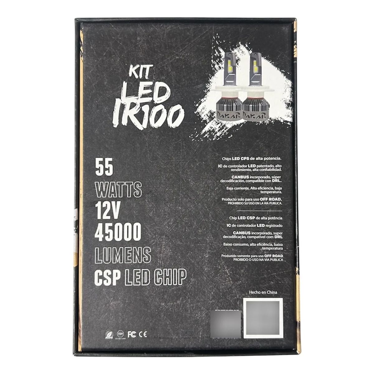 KOBO - Dakar ampolletas Led auto H4 IR100 45.000 lm