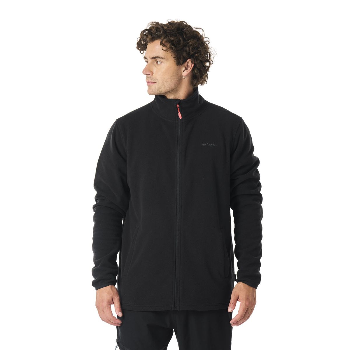ANDESGEAR - Polar Hombre Maihue Fullzip Negro Andesgear