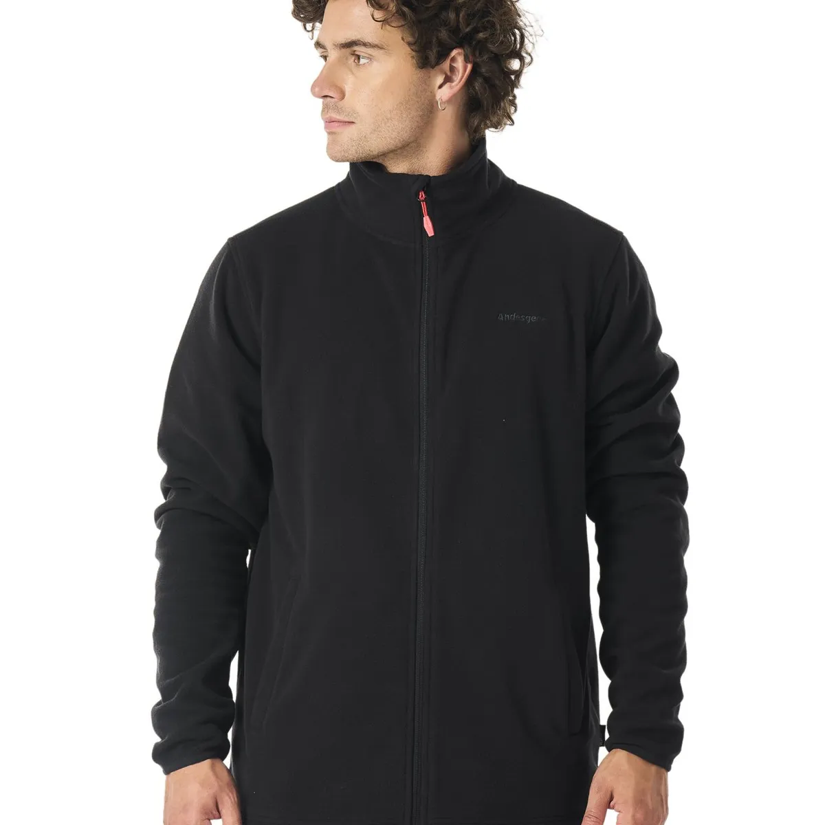 ANDESGEAR - Polar Hombre Maihue Fullzip Negro Andesgear