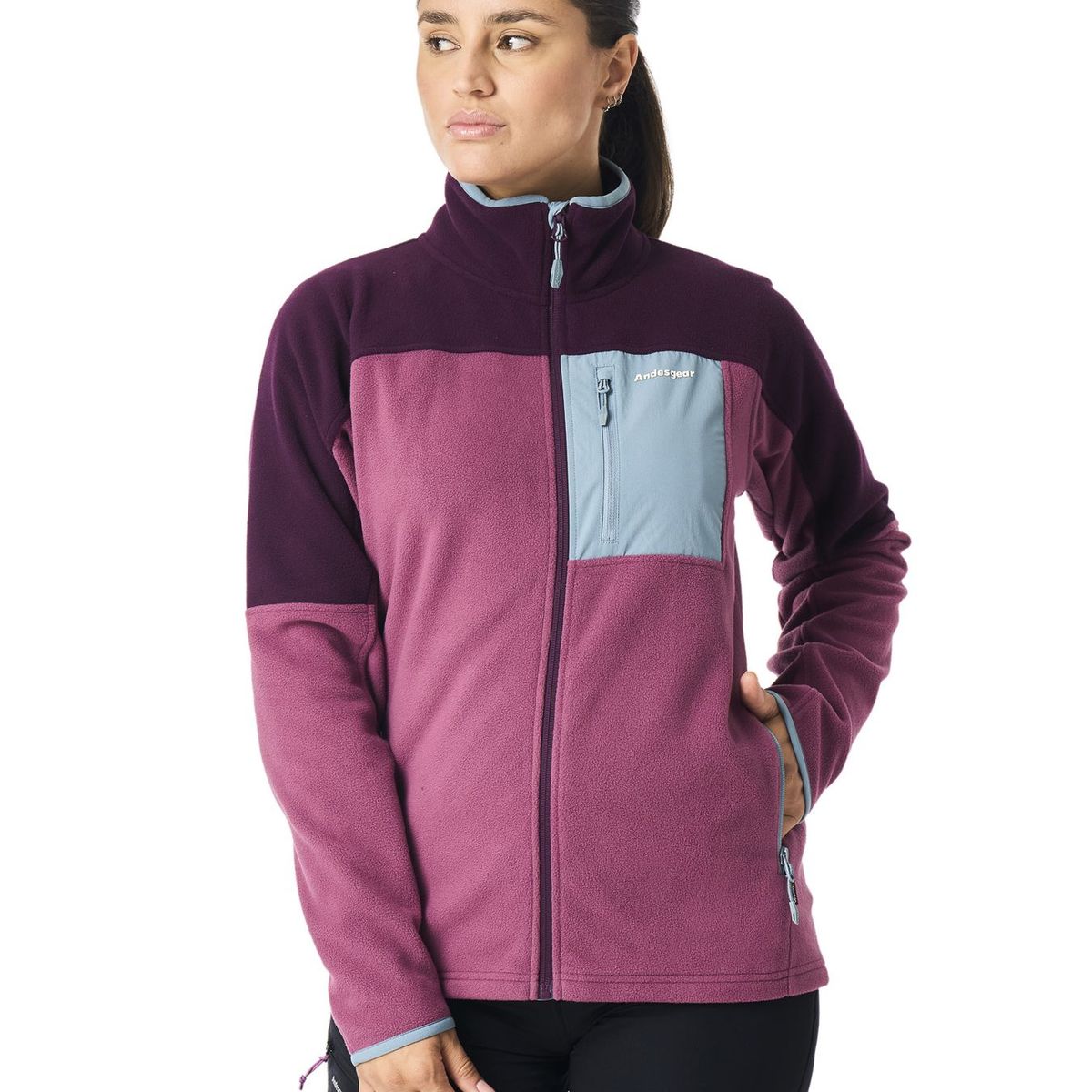 ANDESGEAR - Polar Mujer New Maihue Fullzip Rojo Andesgear
